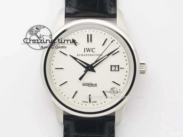 MIROTIME 0317 Portofino Automatic 37 SS M+F 1:1 Best Edition Silver Dial RG Markers on Red Crocodile Strap A Reliable 7154